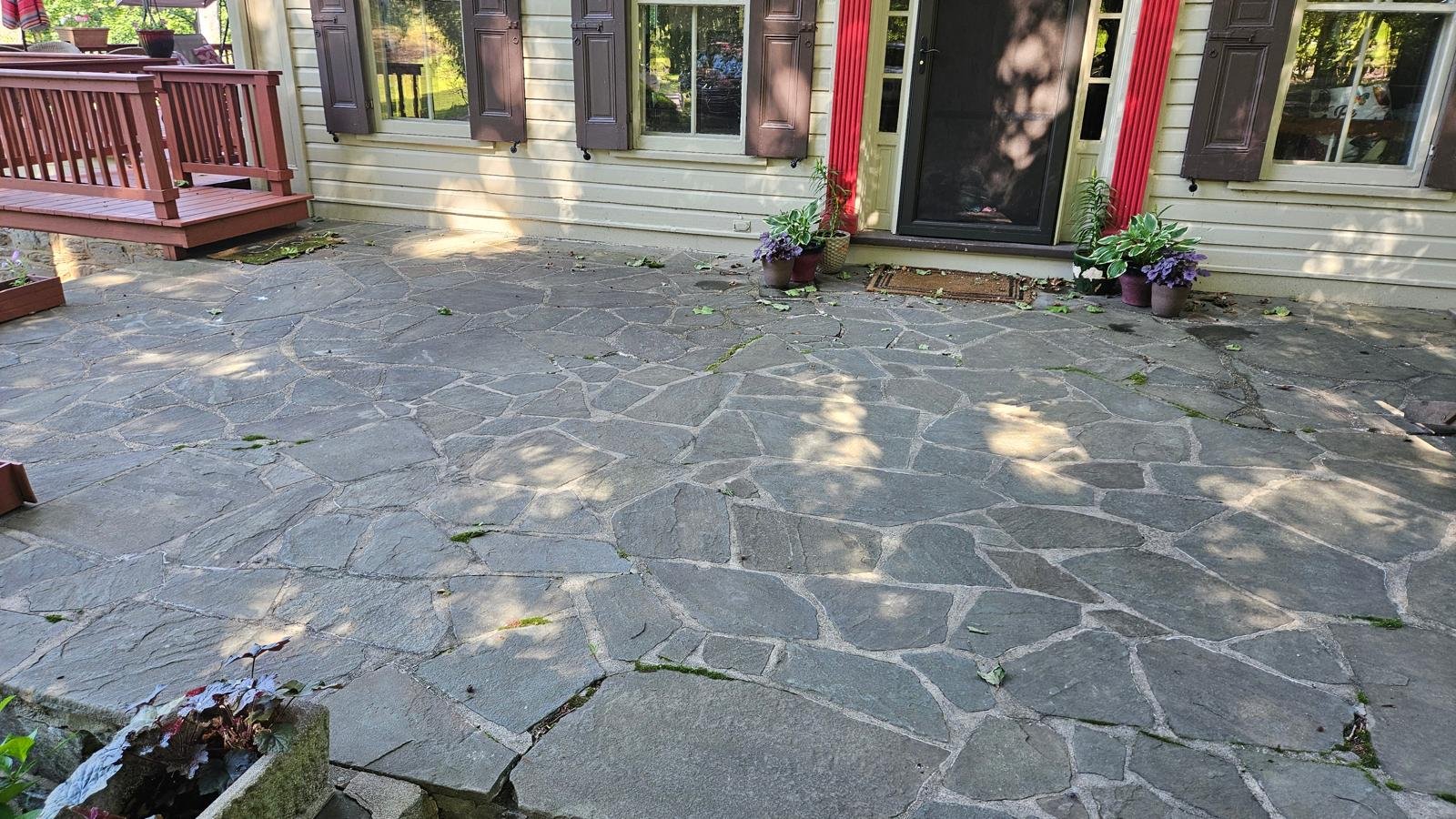 Stone Patio Entrance
